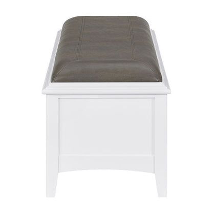 McKenzie - 2-Drawer Bench - Snowbound