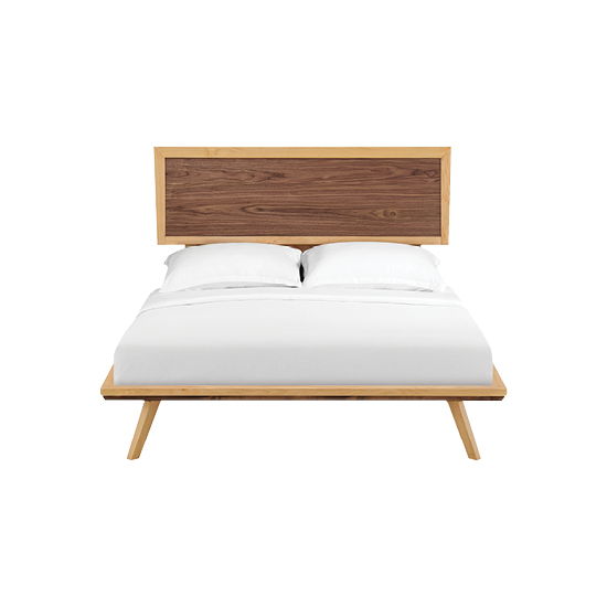 Addison - Queen Adjustable Headboard Platform Bed - Natural