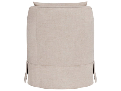 Portia - Skirted Swivel Chair, Special Order - Beige
