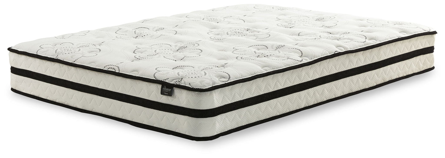 Chime 10 Inch Hybrid - 2 Pc. - Queen Mattress And Pillow - White