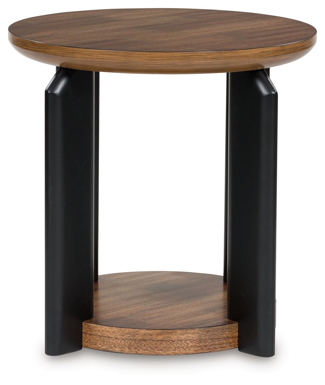 Kraeburn - Round End Table - Brown / Black