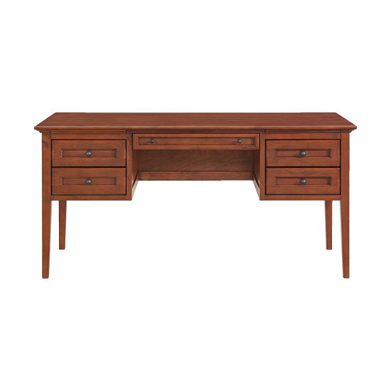 McKenzie - 4-Drawer Desk - Glazed Antique Cherry