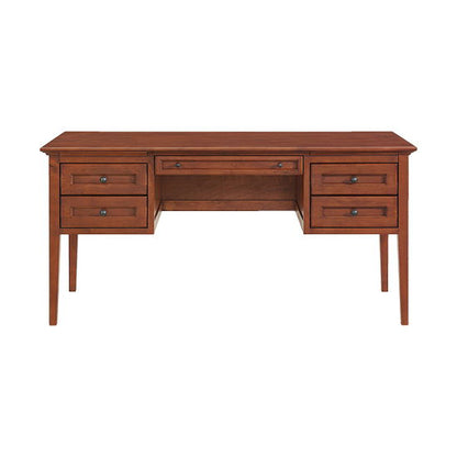 McKenzie - 4-Drawer Desk - Glazed Antique Cherry