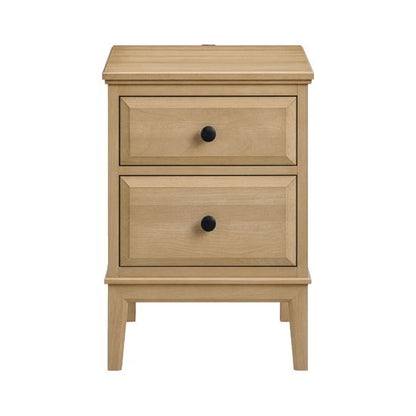 Virginia - Small 2-Drawer Nightstand - Latte