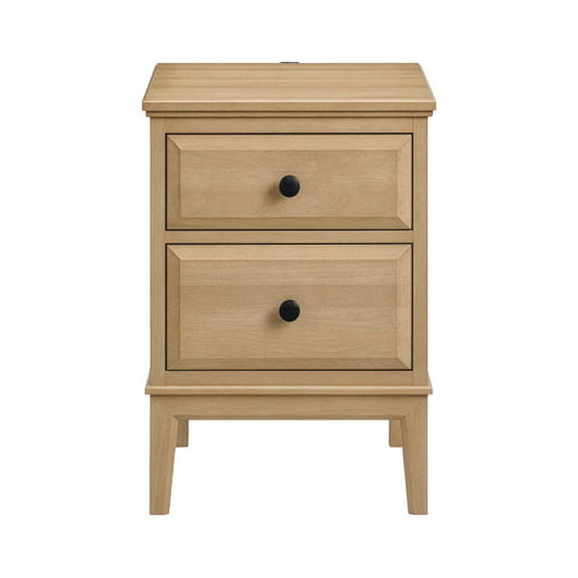 Virginia - Small 2-Drawer Nightstand - Latte