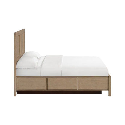 Bailey - Queen Storage Bed - Almond