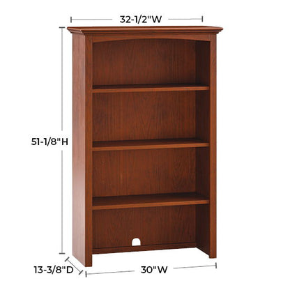 McKenzie - 32.5" W Hutch - Glazed Antique Cherry