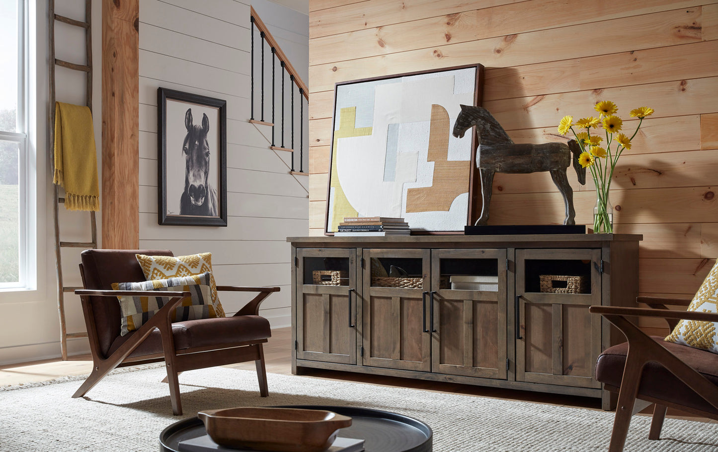 78" Console w/ 4 Doors