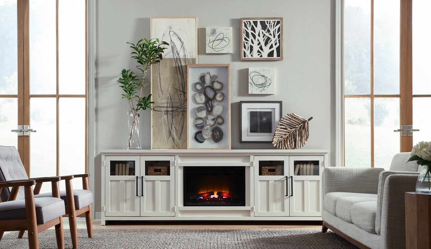 98" Fireplace w/ 4 Doors