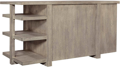 60" Desk w/Open Shelves