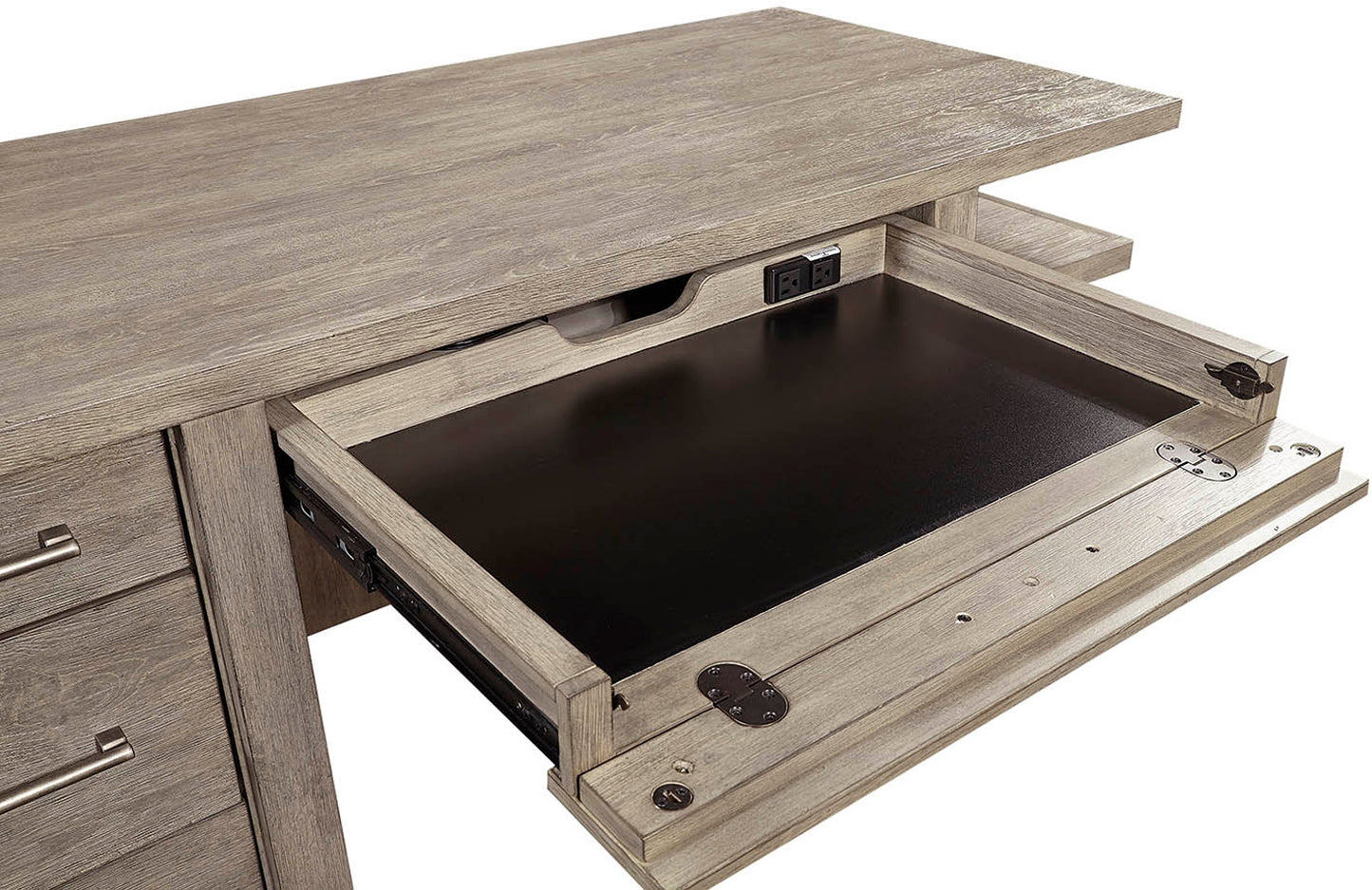 60" Desk w/Open Shelves