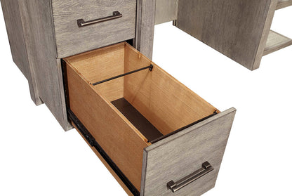 60" Desk w/Open Shelves