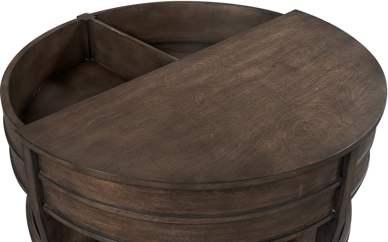 Lift Top Round Cocktail Table