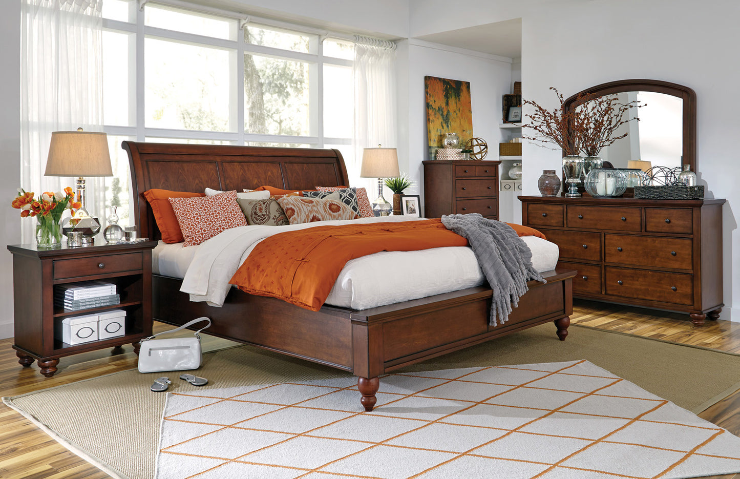 Queen Sleigh Bed