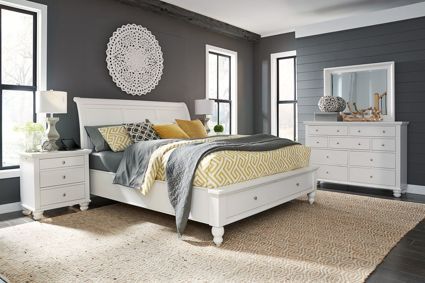 Cal King Sleigh Bed