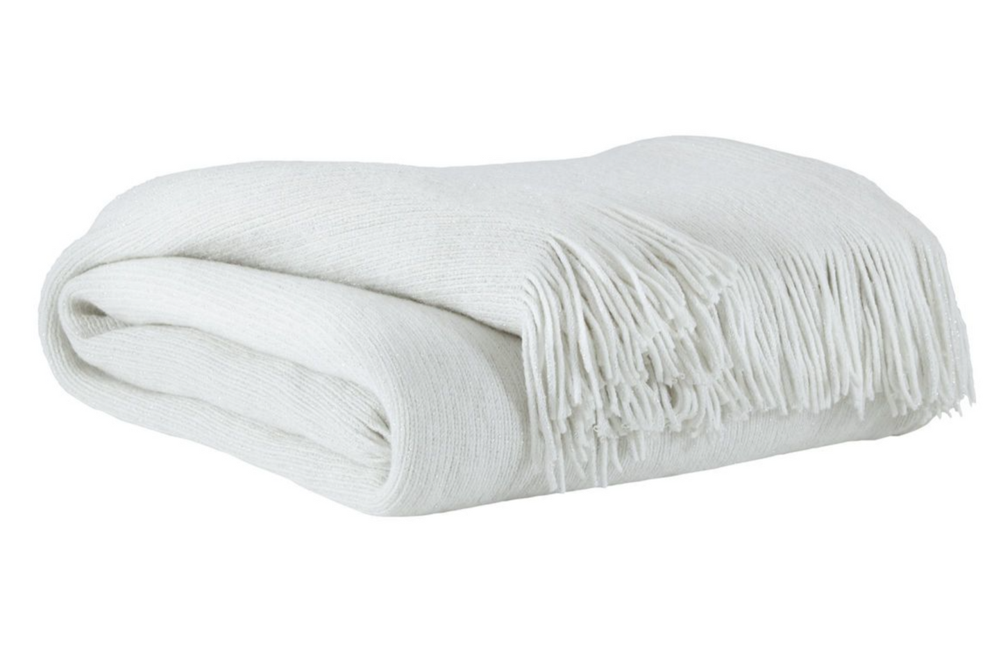 Rozelle White Throw Blanket