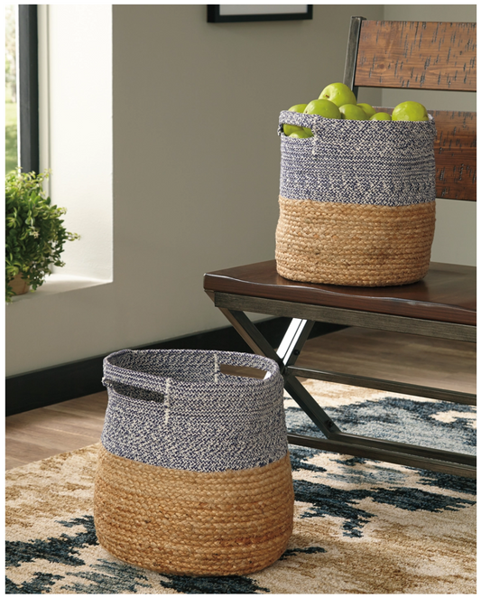 Parrish Natural / Blue Basket