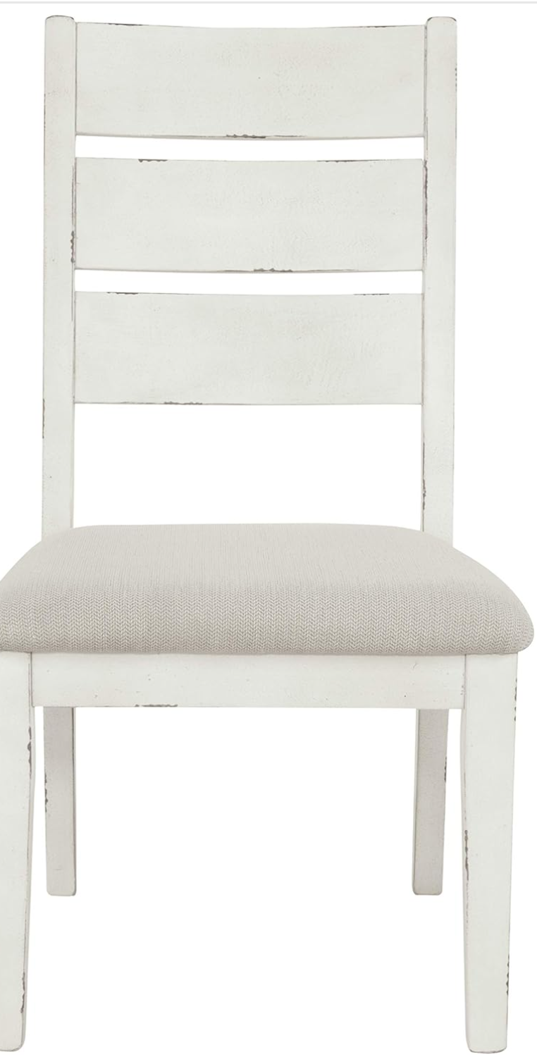 Grindleburg Farmhouse Ladder Back Cushioned Dining Chair