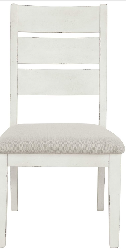 Grindleburg Farmhouse Ladder Back Cushioned Dining Chair