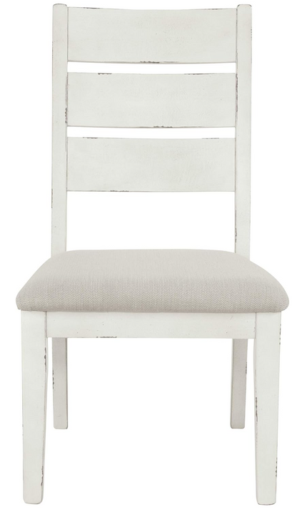 Grindleburg Farmhouse Ladder Back Cushioned Dining Chair