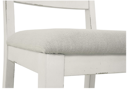 Grindleburg Farmhouse Ladder Back Cushioned Dining Chair