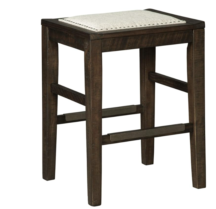 Hallishaw Modern Farmhouse 24.5" Counter Height Barstool