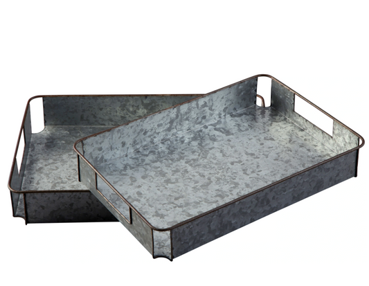 Dido Gray Black Tray Set