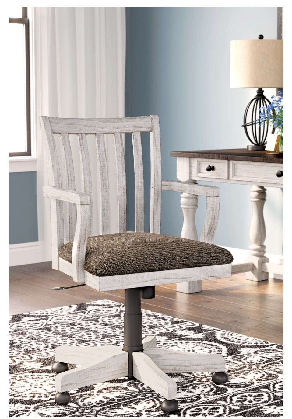 Havalance Slat Back Swivel Home Office Desk Chair