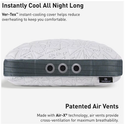 Storm Performance Pillow - Size 1.0 - Medium Firm Support Pillow for Warm/Hot Sleepers