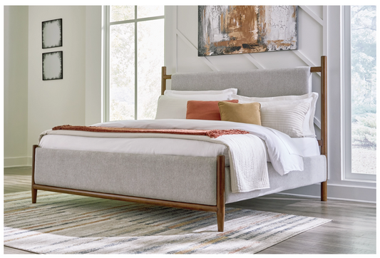 Lyncott Queen Upholstered Panel Bed