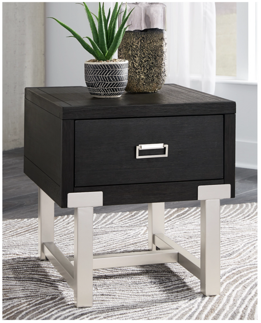 Fridley End Table with USB Ports & Outlets