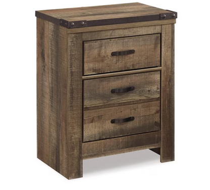 Trinell Two Drawer Nightstand in Brown