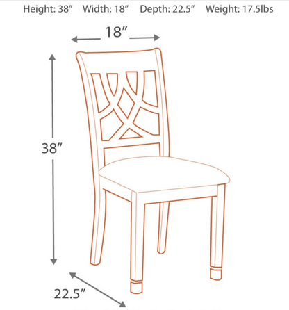 Leahlyn - Medium Brown Dining Upholstered Side Chair