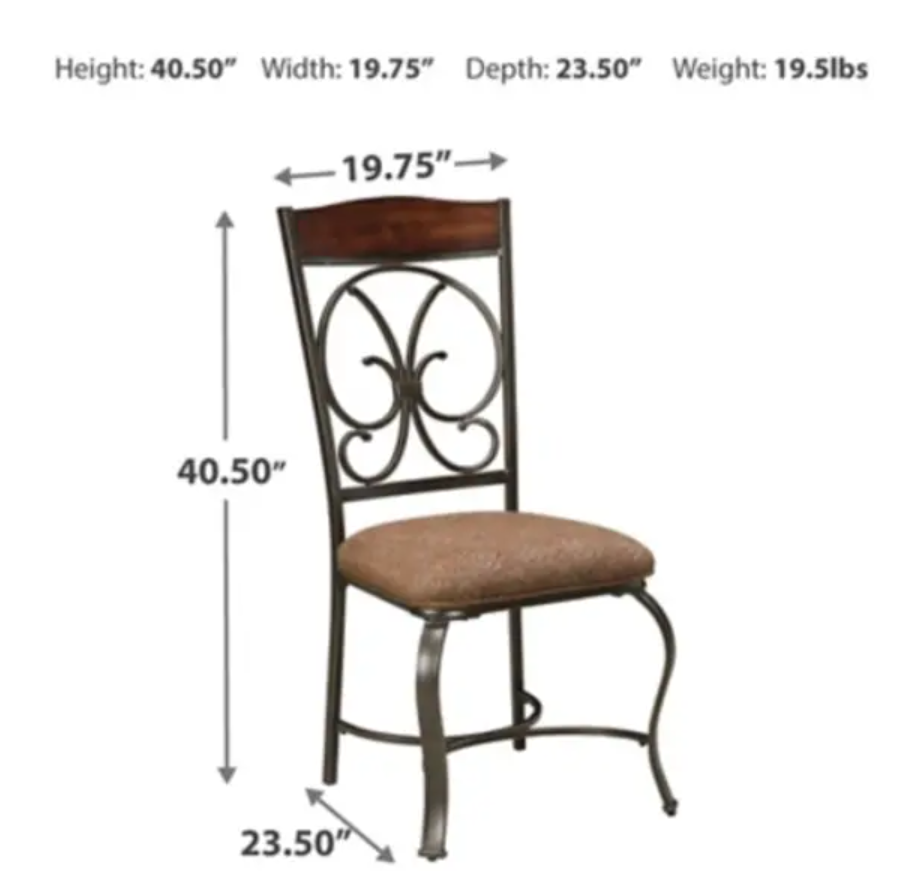 Glambrey - Brown Dining Upholstered Side Chair