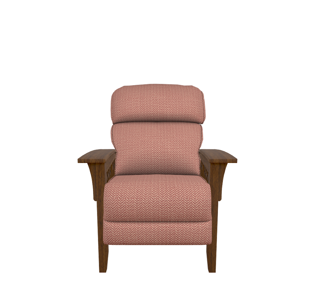 Eldorado High Leg Reclining Chair in Crimson Fabric D209009