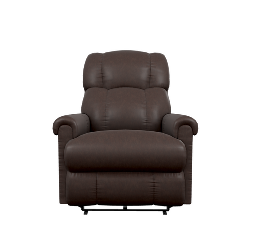 Pinnacle Power Wall Recliner w/ Headrest & Lumbar Right Side Sitting wireless remote 16X512 BL981078 Tobacco leather