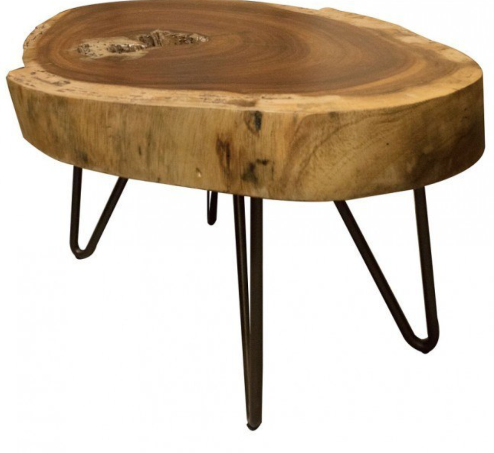 Vivo Live Edge End Table 17"