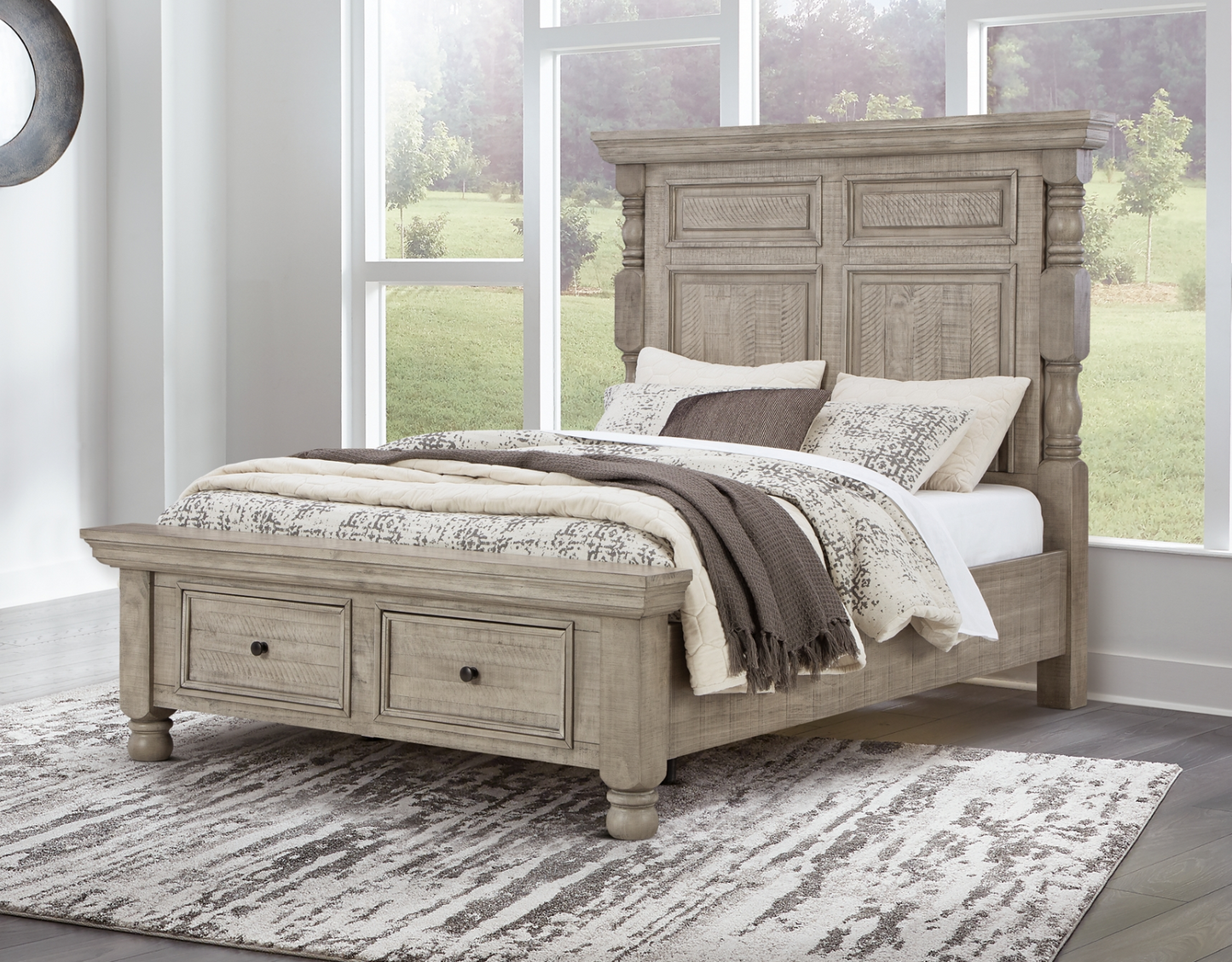 Harrastone Queen Panel Bed