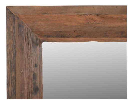 Wood Mirror Natural H 59" L 35.5" - Natural