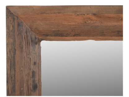 Wood Mirror Natural H 59" L 35.5" - Natural