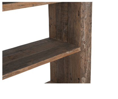 Wood Bookshelf 4 Tier H 71" & L 39.5" - Natural
