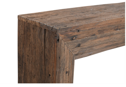 Wood Strips Console Table Natural