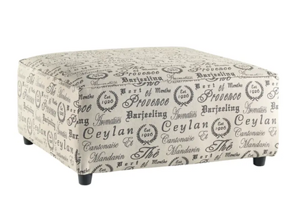 Alenya Oversized Accent Ottoman in Quartz