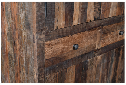 Wooden Almirah W 4 Doors and 2 drawers