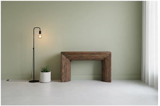 Wood Strips Console Table