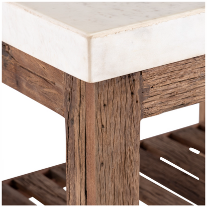 Sm Wooden Kitchen Island on Wheels