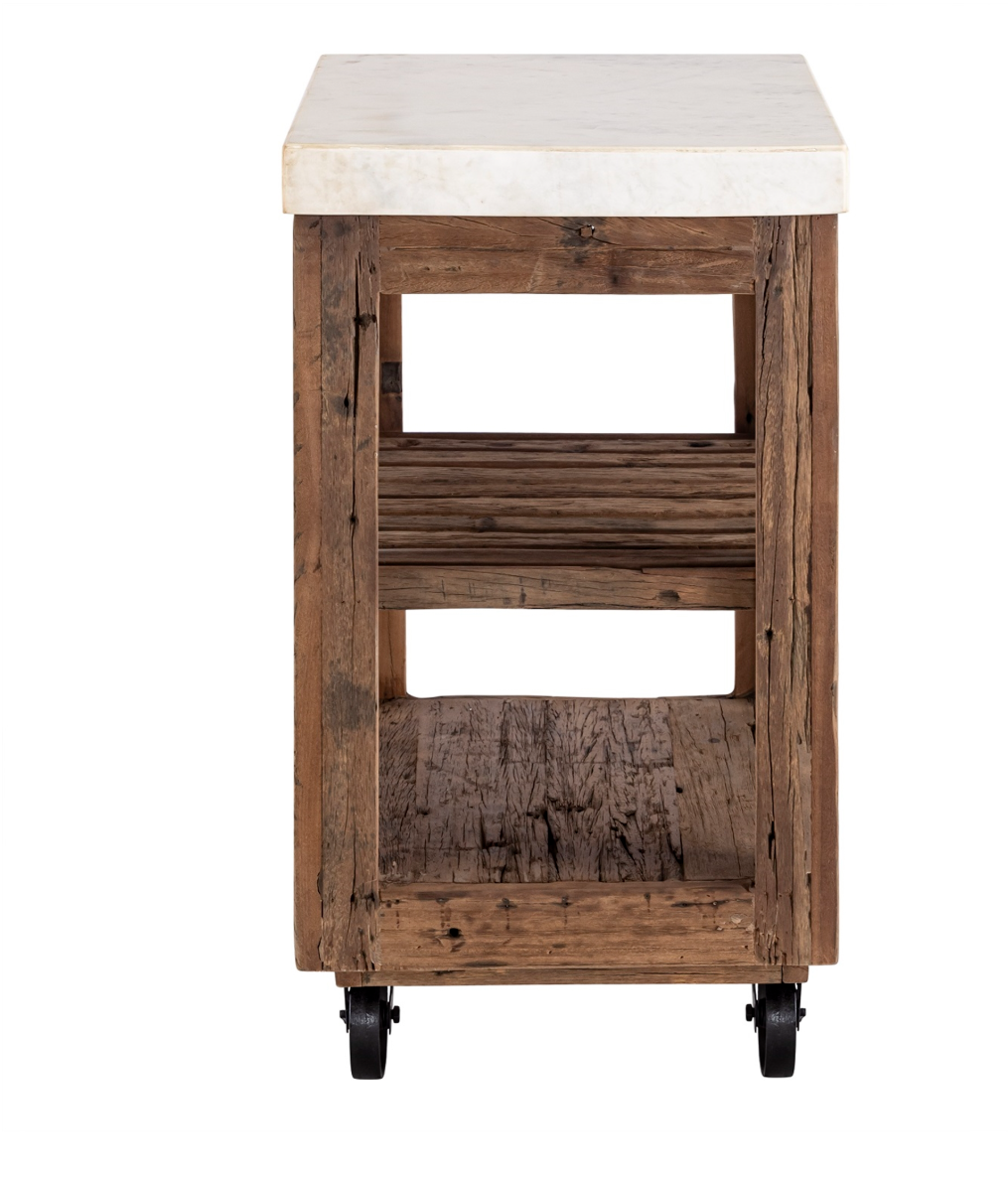 Sm Wooden Kitchen Island on Wheels