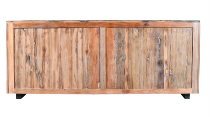 Wooden & Iron Sideboard w 4 Doors
