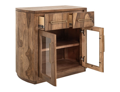 Balam - Server With 2 Drawer & 2 Glass Door - Light Brown