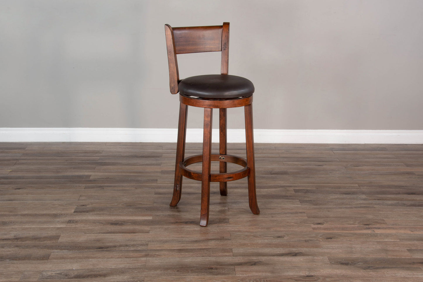 Tuscany - 30" Swivel Barstool With Cushion Seat & Back (Set of 2) - Vintage Mocha / Black